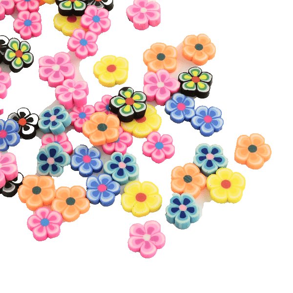 60 st blommor fimo inget hål