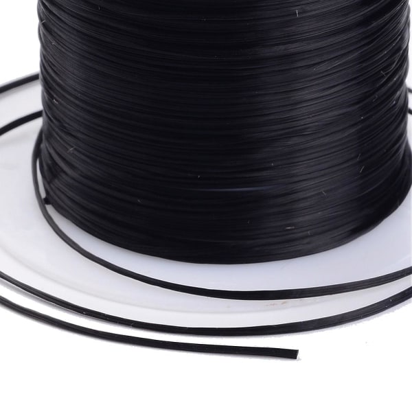 2 rullar elastisk smyckestråd svart clear