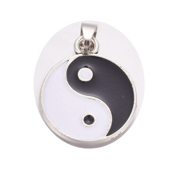1 hänge yin yang emaljerade berlock