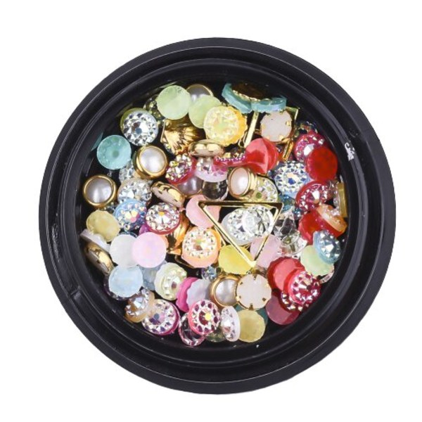 1 burk nageldekor olika buttons