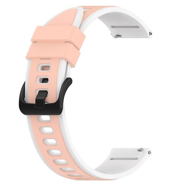 För Garmin Venu Sq 20 mm Tvåfärgs watch Pink-White
