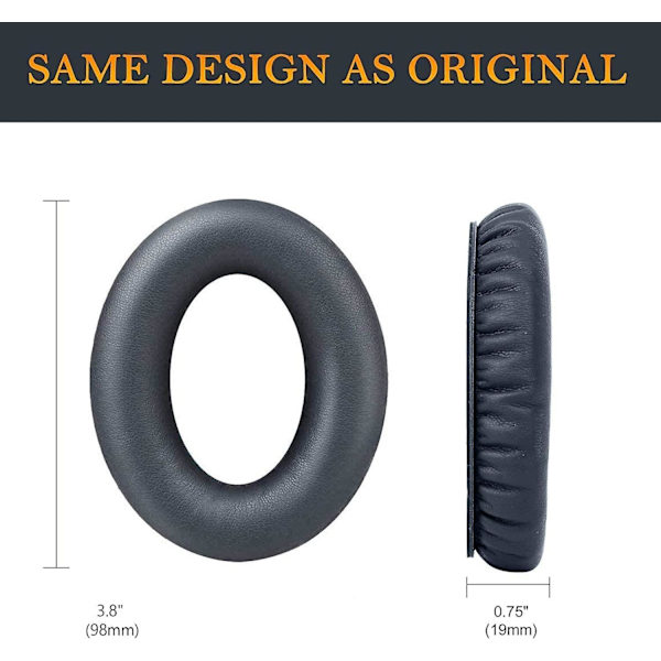 Ørepuder Puder til Bose hovedtelefoner, erstatnings ørepuder til Bose Quietcomfort 15 Qc15 Qc25 Qc2 Qc35/ae2 Ae2i Ae2w/soundtrue & Soundlink Around-ear