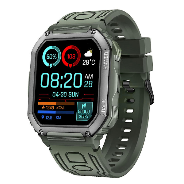 For Garmin Fenix 7 / 7 Pro / 6 / 5 Erstatningshåndledd 22mm Justerbar Silikonklokke Rem Green