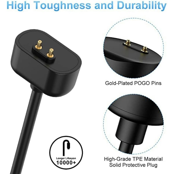 Lader for Amazfit Band 7 100 cm 2 stropper