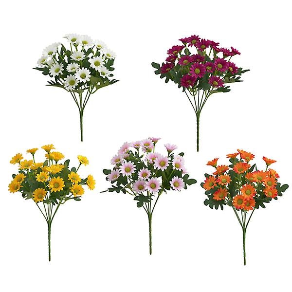 Konstgjorda blommor Bukett Falska blommor för hem Bröllopsdekoration inomhus Utomhusblommor Falska växter White