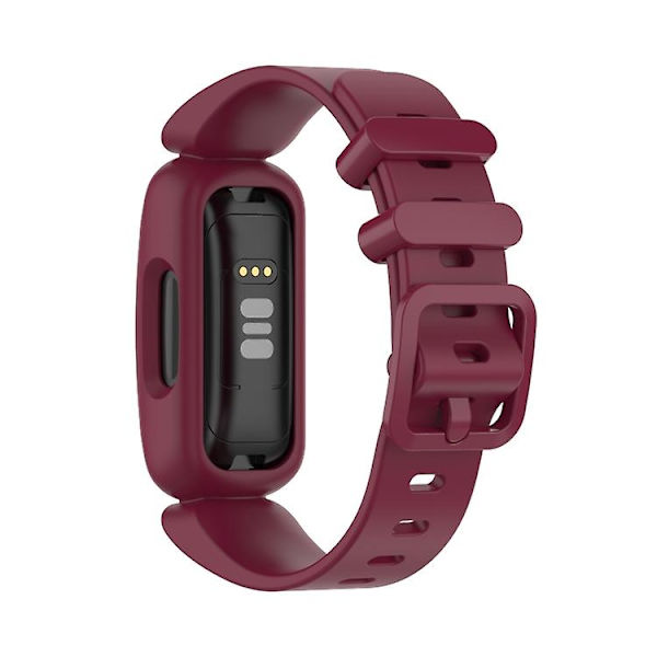 For Fitbit Inspire 2 silikonklokkerem Wine Red