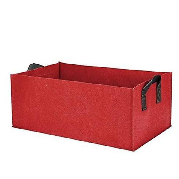 Plantevækstposer Grøntsagsblomst Potte Planter Havehævet Plantekassebeholder Red 60X30x20cm