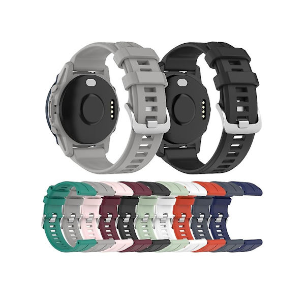 Rem för Garmin Approach S62 22 mm silikon sportklockarmband ljusrosa
