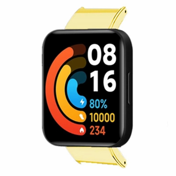 1 par för Xiaomi Redmi Watch 2/Watch 2 Lite anslutningsadapter 18mm legering klockarmbandskontakt Gold
