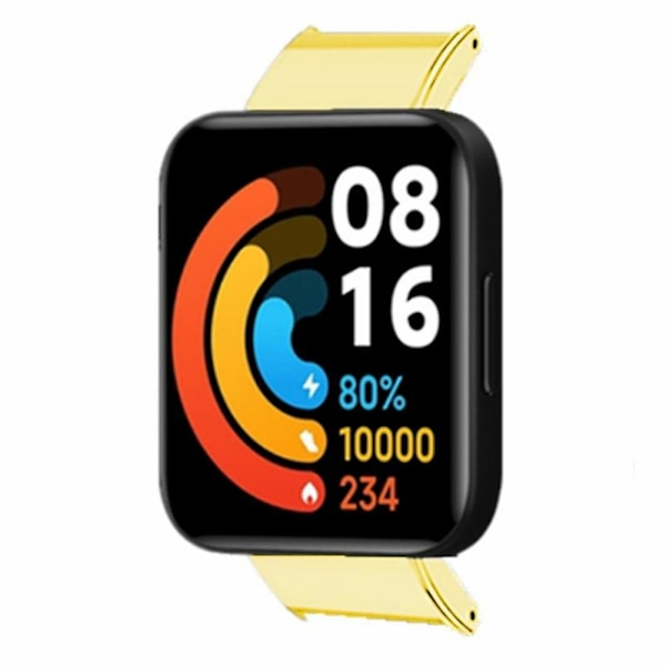 1 par til Xiaomi Redmi Watch 2/Watch 2 Lite forbindelsesadapter 18mm legering urrem-stik Gold