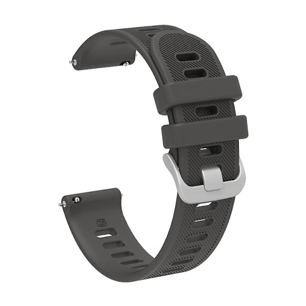 For Garmin Venu 20 mm silikon twill klokkebånd Grey