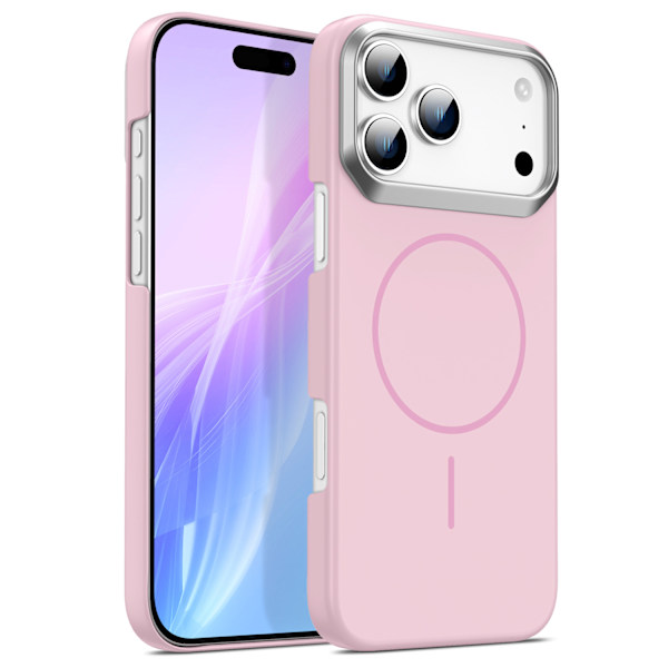 deksel for iPhone 17 Pro Max, fallsikkert, rosa