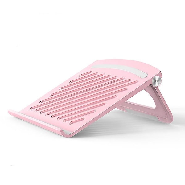 Bærbar computer stand skrivebord foldbar holder notebook holder køling beslag stigerør til bærbar computer & tablet tilbehør Pink