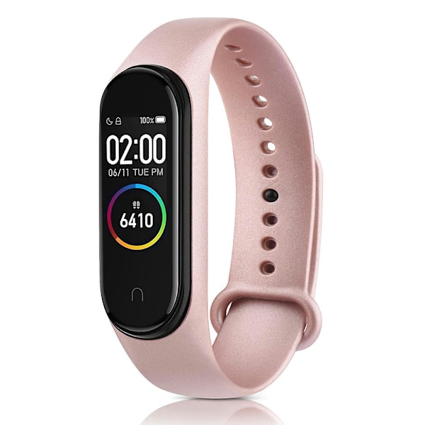 Egnet for silikonklokke for Xiaomi 6 Mi 5 Tpu klokkestropp M5 armbånd Xiaomi 4 3 Sport håndled Mi 6 Smartwatch tilbehør klokke rose gold For Mi  4