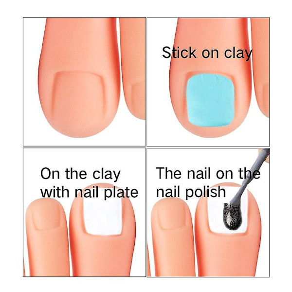 Øve Falsk Fod Model Fleksibel Silikone Protese Manicure Værktøj Right foot
