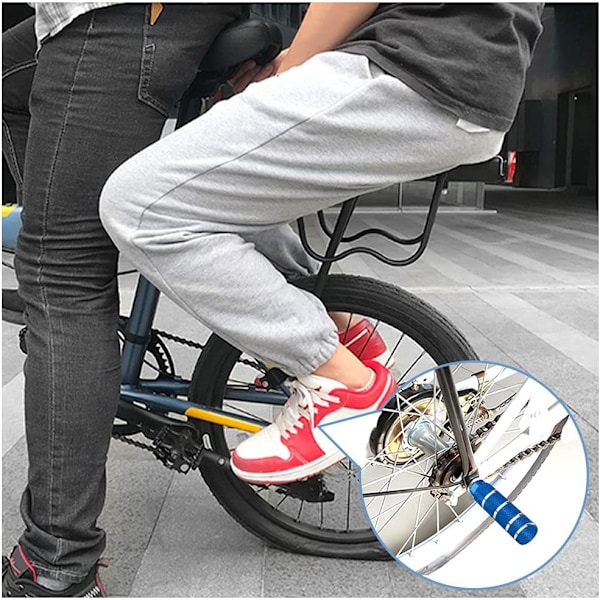 2 stk. Cykel Fodstøtter - BMX Aluminium Legering Stunt Fodstøtter til Mountainbikes