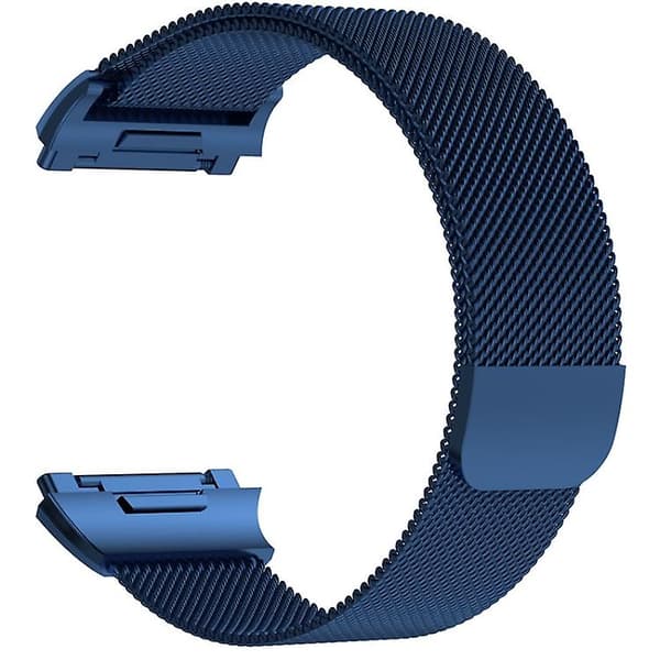 For Fitbit Ionic Milanese klokkebånd, stor størrelse: 24x2,2 cm Blue