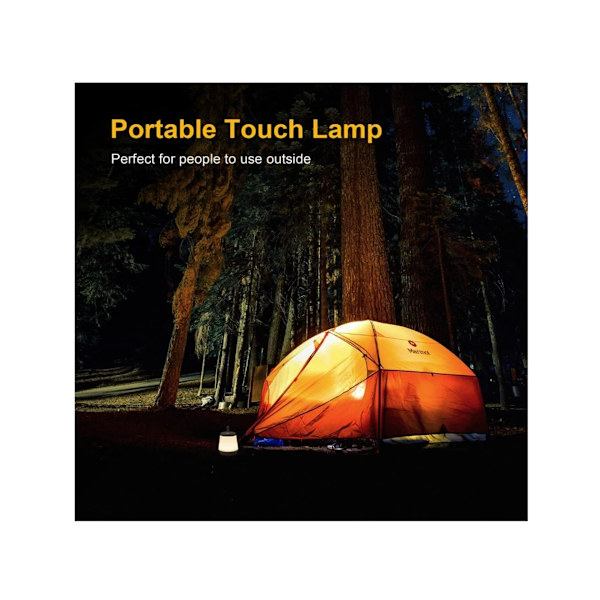 Kosketuslamppu Kannettava Led-Yövalo Nopea Usb-Latausportti 5-Tasoinen Himmennettävä Lämmin Valkoinen Valo ja RGB-Vaihto