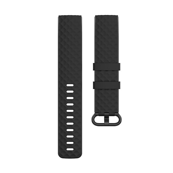 Färgspänne Tpu Watch för Fitbit Charge 4 / Charge 3 Se Black