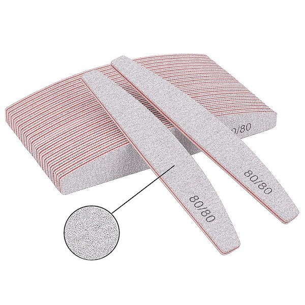 10-pack professionella set Dubbelsidig 80/80 Grit Emery Board manikyrverktyg för nagelvård och styling