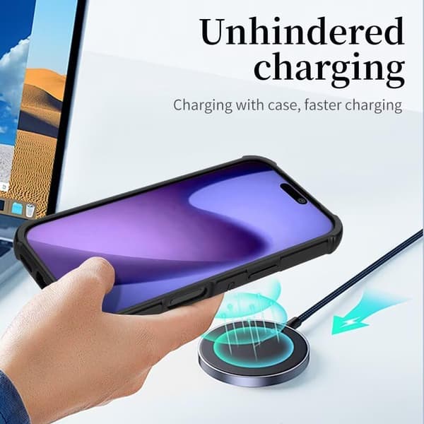 Etui til iPhone 17 Pro Max, varmeavledning og fallsikkert, grønn