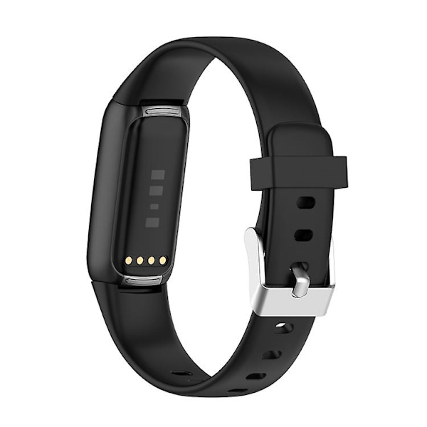 Til Fitbit Luxe silikone urrem Black