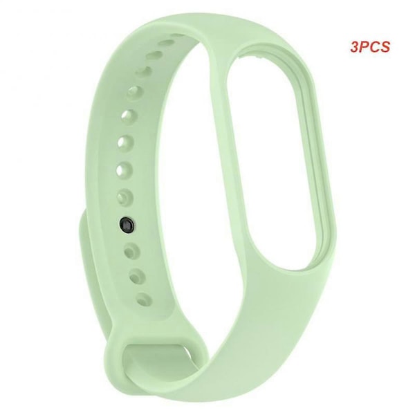 Ny 2/3/5 stk. klokkestropp for Xiaomi Mi 7 håndledd silikonarmbånd håndleddsstropper treningsklokkestropp smartwatch-tilbehør 12 3pcs3104