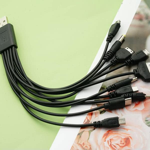 USB-kabel 10i1 Universal Multi-Function Mobiltelefonoplader LZ B-opladning L2L8