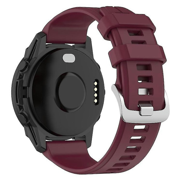Til Garmin Descent G1 / Forerunner 745/945/935 / Approach S62 Solid Color Silicone Watch VDCC Wine Red