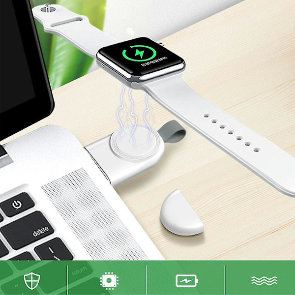 Magnetisk bærbar trådløs oplader til Apple Watch