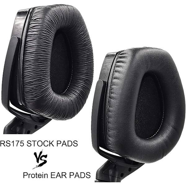 165 175 185 195 Rs. Proteinopgraderingskvalitets ørepuder Ørepudeskum erstatning Hdr165 Hdr175 ørepude kompatibel med Sennheiser Hdr Rs165,rs175, Rs185