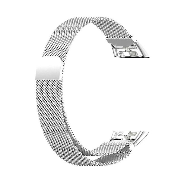 Magnetisk løkkerem til Huawei Band 6/6 Pro Huawei Band6 Smartwatch Correa Metal Rustfrit stål Armbånd Honor Band 6 Rem silver For Honor Band 6