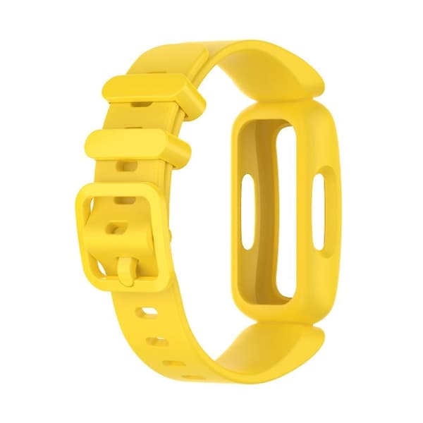 För Fitbit Ace 3 Silicone Integrated Watch Band Yellow