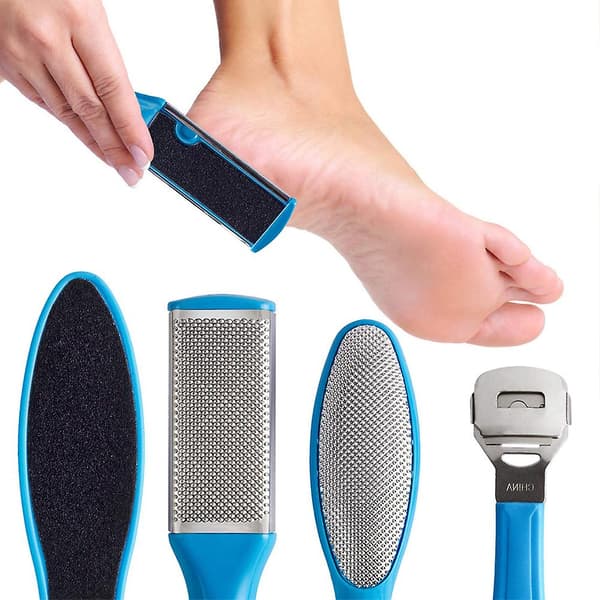 Pedicure-værktøjssæt, rustfrit stål, fjerner død hud Blue 20 piece set