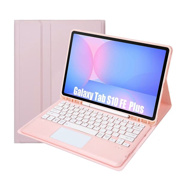 Touch Keyboard cover til Samsung Galaxy Tab 10 FE Plus 13.1 X620/X620B, pink