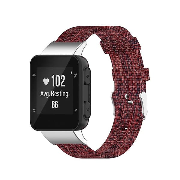 Garmin Forerunner 35/30 Universal Nylon Canvas watch Wine Red