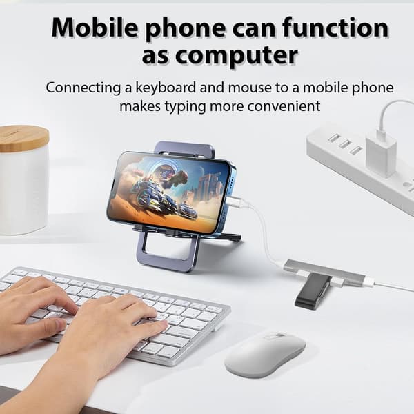 4 Porte USB 3.0 Hub, Plug and Play USB Extender adapter til MacBook Pro/Air, Laptop