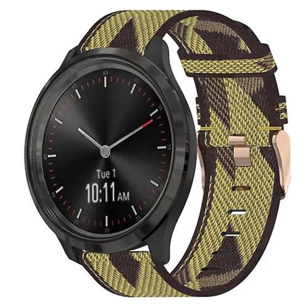 Garminmove 3:n 20 mm: nylon kudottu watch Yellow