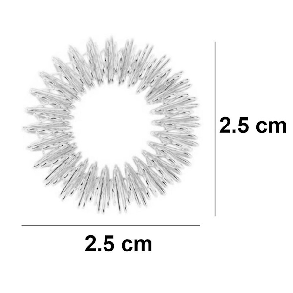 10 st fingertoppar - Mini fjäderdekompressionsfingertoppar för barn och vuxna 10pcs Silver