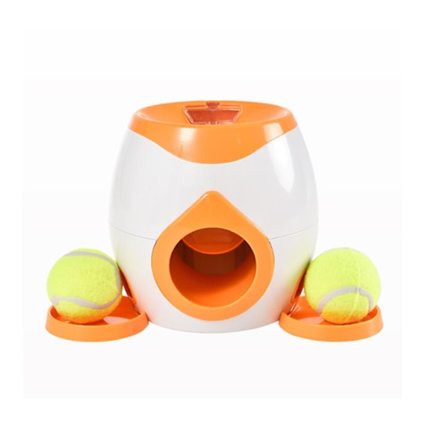 Koiran lelu Tennis Lemmikkipallon laukaisulaite Koiran lelut Tennisruoka Palkintokoneheitin Interaktiivinen syöttölaite lelu Orange