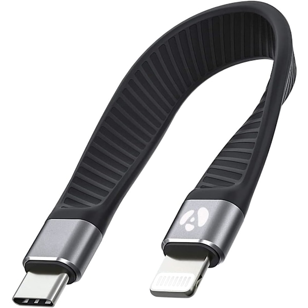 USB C - Lightning -kaapeli lyhyt 0,4 jalkaa Apple Mfi -sertifioitu