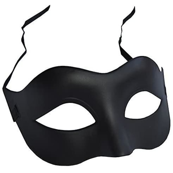 Sort mat klassisk venetiansk maske, maskerade, burlesk boldfest