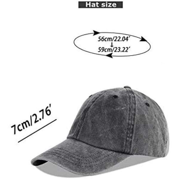 Unisex Keps Dam Herr Denim Justerbar Pappa Hatt B