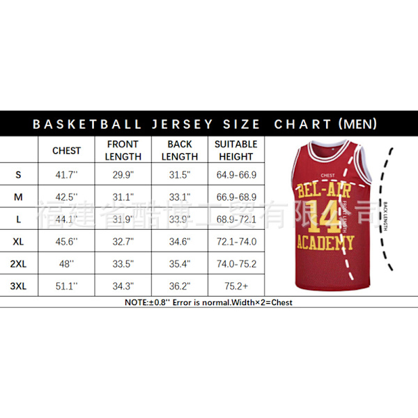 Basketball Jersey Movie 19th White Broderet Trøje Bold Dragt XL