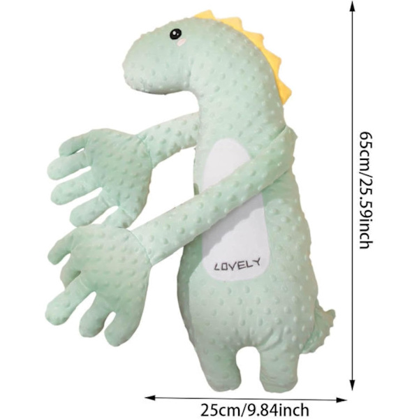 Lugnande babydockakudde, Sovkudde för att förhindra att barnet blir skrämt (Dinosaurie)