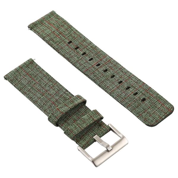 Simple Fashion Canvas Watch Band til Fitbit Versa / Versa 2 Army Green