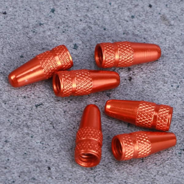 6 aluminiumsventilhætter orange