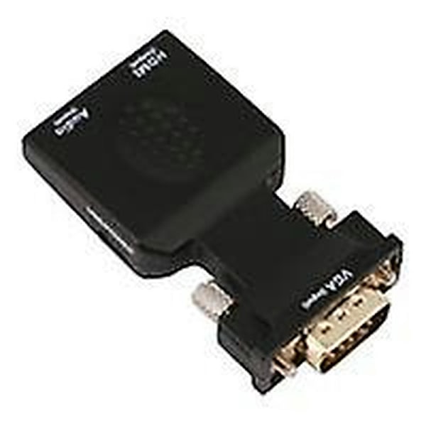 VGA till HDMI med ljudkonverterare Skrivbordsdator LCD-TV Projektor HD-anslutningskabeladapter