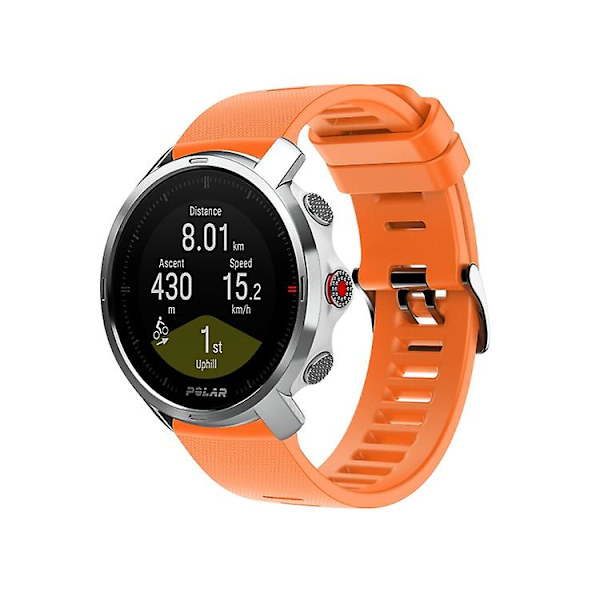 Til Polar Grit X Silicone Official Buckle Watch Band Orange