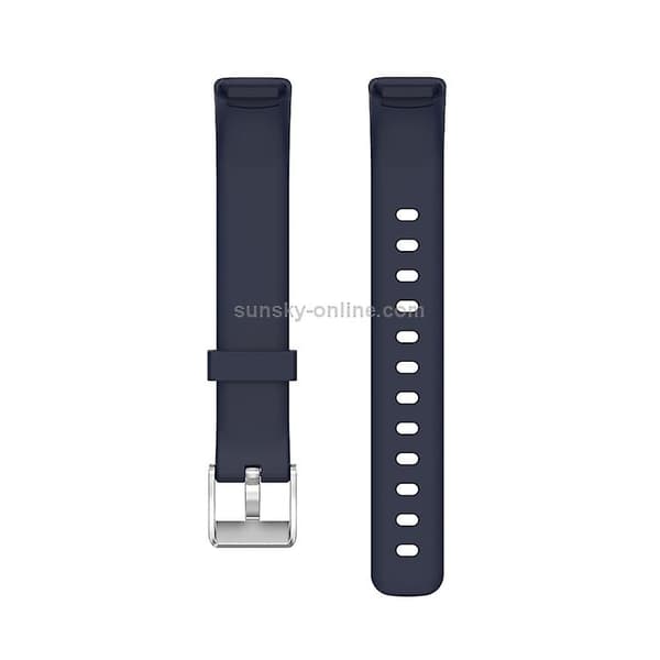 För Fitbit Luxe Silicone Watch Band Dark Blue